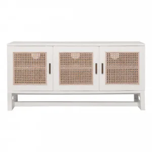 Rita Entertainment Unit 3 Door in Mike White / Rattan by OZ Design, a Entertainment Units & TV Stands for sale on Style Sourcebook