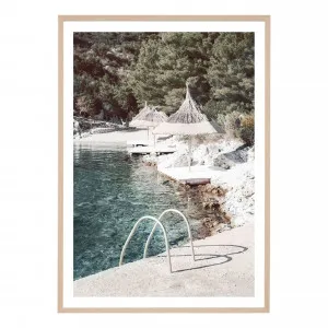 Beachside Ladder Framed Print in 87 x 122cm by OZ Design, a Prints for sale on Style Sourcebook