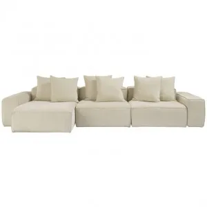 Riley Muse Flax Modular Sofa - 3 Seater Chaise by null, a Sofas for sale on Style Sourcebook