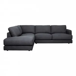 Temple Corner Chaise Sofa LHF in Belfast Charcoal by OZ Design, a Sofas for sale on Style Sourcebook