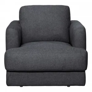 Temple Armchair in Belfast Charcoal by OZ Design, a Chairs for sale on Style Sourcebook