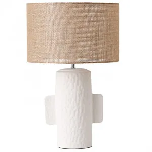 Pandora Table Lamp White Natural by null, a Lighting for sale on Style Sourcebook