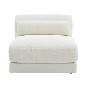 Santa Monica Boucle Ivory 1 Seat Armless Sofa Module by null, a Sofas for sale on Style Sourcebook