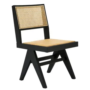 Azul Dining Armless Chair Black and Rattan by null, a Dining Chairs for sale on Style Sourcebook