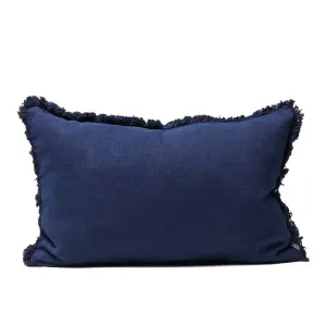 Luca® Boho Linen Cushion in Navy  |  Filled Cushion 40x60cm  |  Eadie Lifestyle by null, a Cushions, Decorative Pillows for sale on Style Sourcebook