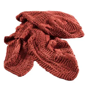 Heirloom Handwoven Throw in Rust | 150x200cm | Eadie Lifestyle by null, a Throws for sale on Style Sourcebook