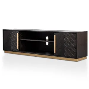 Wilma 1.8m Wooden TV Entertainment Unit - Peppercorn and Brass by Interior Secrets - AfterPay Available by Interior Secrets, a Entertainment Units & TV Stands for sale on Style Sourcebook