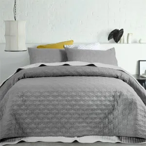 Accessorize Opaco Charcoal Coverlet Set by null, a Quilt Covers for sale on Style Sourcebook