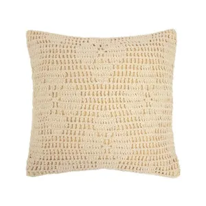 Bambury Callista Custard 45x45cm Cushion by null, a Cushions, Decorative Pillows for sale on Style Sourcebook