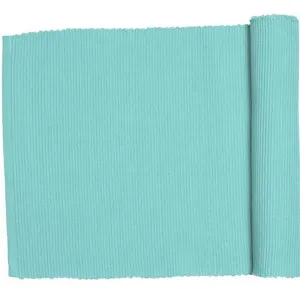 RANS Lollipop Island Paradise Blue Ribbed Runner by null, a Table Cloths & Runners for sale on Style Sourcebook