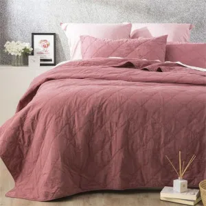 Renee Taylor Attwood Rose Vintage Stone Washed Coverlet Set by null, a Quilt Covers for sale on Style Sourcebook