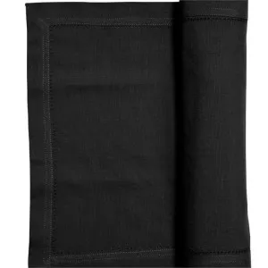 RANS Elegant Hemstitch Black Runner by null, a Table Cloths & Runners for sale on Style Sourcebook