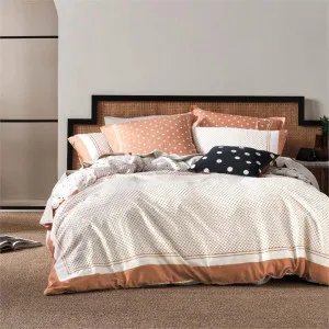 Linen House Vivienne Brandy King Quilt Cover Set (1 Left) by null, a Quilt Covers for sale on Style Sourcebook