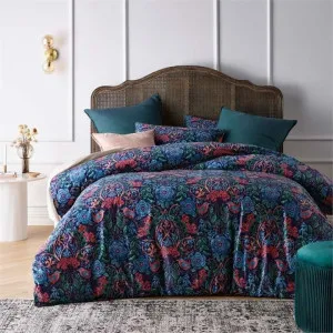 Vintage Design Canterbury Printed Velvet Quilt Cover Set by null, a Quilt Covers for sale on Style Sourcebook