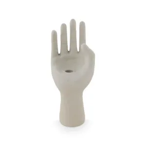 VTWonen Ecomix Sand 26.5cm Hand Candle Holder by null, a Candles for sale on Style Sourcebook