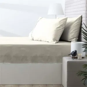 Park Avenue 500 Thread Count Natural Cotton Fitted Sheet and Pillowcase Set by null, a Sheets for sale on Style Sourcebook