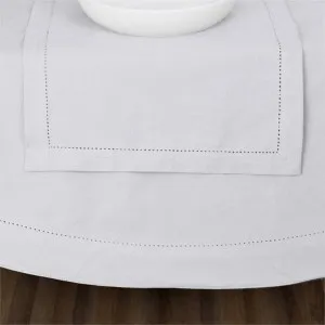 Rans Elegant Hemstitch Cotton White Tablecloth 150x300 (1 Left) by null, a Table Cloths & Runners for sale on Style Sourcebook