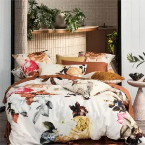 Linen House Primavera Caramel Quilt Cover Set (1 Left) by null, a Quilt Covers for sale on Style Sourcebook