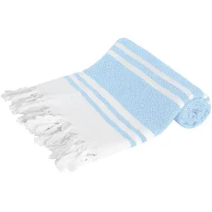 Linenova Cotton Turkish Blue Beach Towel by null, a Outdoor Accessories for sale on Style Sourcebook