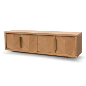 Miriam 1.8m TV Entertainment Unit - Dusty Oak with Gold Handle by Interior Secrets - AfterPay Available by Interior Secrets, a Entertainment Units & TV Stands for sale on Style Sourcebook