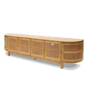 Ibarra 2.2m Rattan Doors TV Entertainment unit - Natural by Interior Secrets - AfterPay Available by Interior Secrets, a Entertainment Units & TV Stands for sale on Style Sourcebook