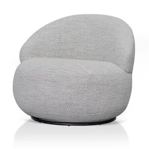 Isla Swivel Fabric Lounge Chair - Fog Grey by Interior Secrets - AfterPay Available by Interior Secrets, a Chairs for sale on Style Sourcebook