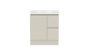 Ascot Floor Or Wall Mount Vanity 760mm 2 Draw Rh 1 Door Amaro | Made From MDF In Cream By Raymor by Raymor, a Vanities for sale on Style Sourcebook