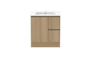 Ascot Floor Or Wall Mount Vanity 760mm 2 Draw Rh 1 Door Plantation Ash | Made From MDF In Grey By Raymor by Raymor, a Vanities for sale on Style Sourcebook
