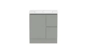 Ascot Floor Or Wall Mount Vanity 750mm 2 Drawer Rh 1 Door Nouveau | Made From MDF In Grey By Raymor by Raymor, a Vanities for sale on Style Sourcebook
