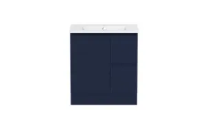 Ascot Floor Or Wall Mount Vanity 760mm 2 Draw Rh 1 Door Oxford | Made From MDF In Blue By Raymor by Raymor, a Vanities for sale on Style Sourcebook