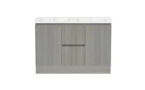 Ascot Floor Or Wall Mount Double Vanity 1210mm 2 Draw Centre 2 Door Palomera Oak | Made From MDF In Timber Look By Raymor by Raymor, a Vanities for sale on Style Sourcebook