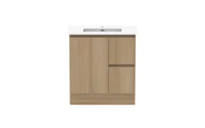 Ascot Floor Or Wall Mount Slim Vanity 765mm 2 Draw Rh 1 Door Plantation Ash | Made From MDF In Grey By Raymor by Raymor, a Vanities for sale on Style Sourcebook