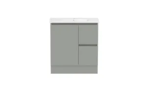 Ascot Floor Or Wall Mount Slim Vanity 765mm 2 Draw Rh 1 Door Nouveau | Made From MDF In Grey By Raymor by Raymor, a Vanities for sale on Style Sourcebook
