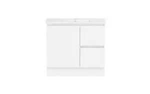 Ascot Floor Or Wall Mount Slim Vanity 915mm 2 Draw Rh 1 Door Polar Gloss | Made From MDF In White By Raymor by Raymor, a Vanities for sale on Style Sourcebook
