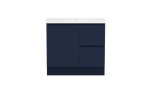 Ascot Floor Or Wall Mount Slim Vanity 915mm 2 Draw Rh 1 Door Oxford | Made From MDF In Blue By Raymor by Raymor, a Vanities for sale on Style Sourcebook