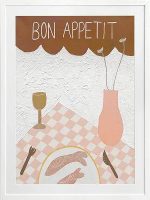 BonAppétit Brown Framed Art Print by Urban Road, a Prints for sale on Style Sourcebook
