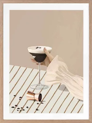 Give Me My Espresso Martini Framed Art Print by Urban Road, a Prints for sale on Style Sourcebook