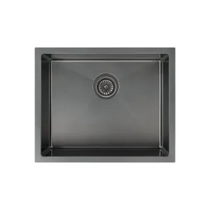 Sola Outdoor Single Sink 550mm - Brushed Gunmetal by ABI Interiors Pty Ltd, a Outdoor Accessories for sale on Style Sourcebook