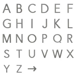 Lettering - Brushed Gunmetal by ABI Interiors Pty Ltd, a Outdoor Accessories for sale on Style Sourcebook
