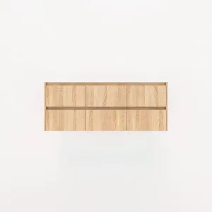 Addison 6-Drawer 1278mm - White Ash Oak - 1 Cut-Out by ABI Interiors Pty Ltd, a Vanities for sale on Style Sourcebook