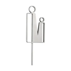 Parent Restroom Sign - 140mm - Stainless Steel by ABI Interiors Pty Ltd, a Outdoor Accessories for sale on Style Sourcebook