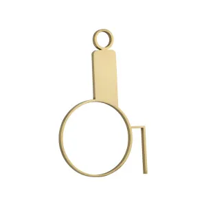 Accessible Restroom Sign - 120mm - Brushed Brass by ABI Interiors Pty Ltd, a Outdoor Accessories for sale on Style Sourcebook