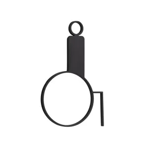 Accessible Restroom Sign - 120mm - Matte Black by ABI Interiors Pty Ltd, a Outdoor Accessories for sale on Style Sourcebook