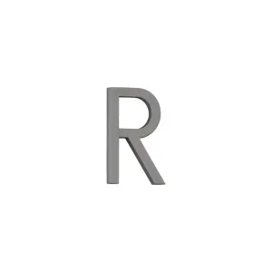 R Letter - 60mm - Brushed Gunmetal by ABI Interiors Pty Ltd, a Outdoor Accessories for sale on Style Sourcebook