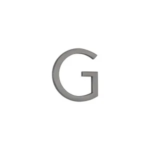 G Letter - 60mm - Brushed Gunmetal by ABI Interiors Pty Ltd, a Outdoor Accessories for sale on Style Sourcebook