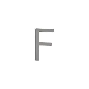 F Letter - 60mm - Brushed Gunmetal by ABI Interiors Pty Ltd, a Outdoor Accessories for sale on Style Sourcebook
