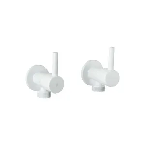 Elysian Washing Machine Stops - White by ABI Interiors Pty Ltd, a Laundry Taps for sale on Style Sourcebook