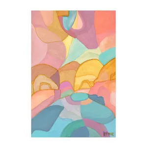 Pastel Patchwork, Style A by Gioia Wall Art, a Prints for sale on Style Sourcebook