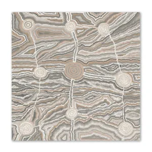 Worm Dreaming, Beige Tones by Gioia Wall Art, a Aboriginal Art for sale on Style Sourcebook