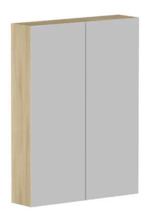 Ascot Mirror Cabinet 600mm Plantation Ash | Made From MDF In Grey By Raymor by Raymor, a Vanity Mirrors for sale on Style Sourcebook